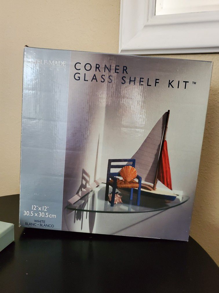 Corner Glass Shelf