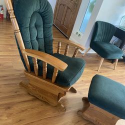 Rocking Chair And Leg Rest