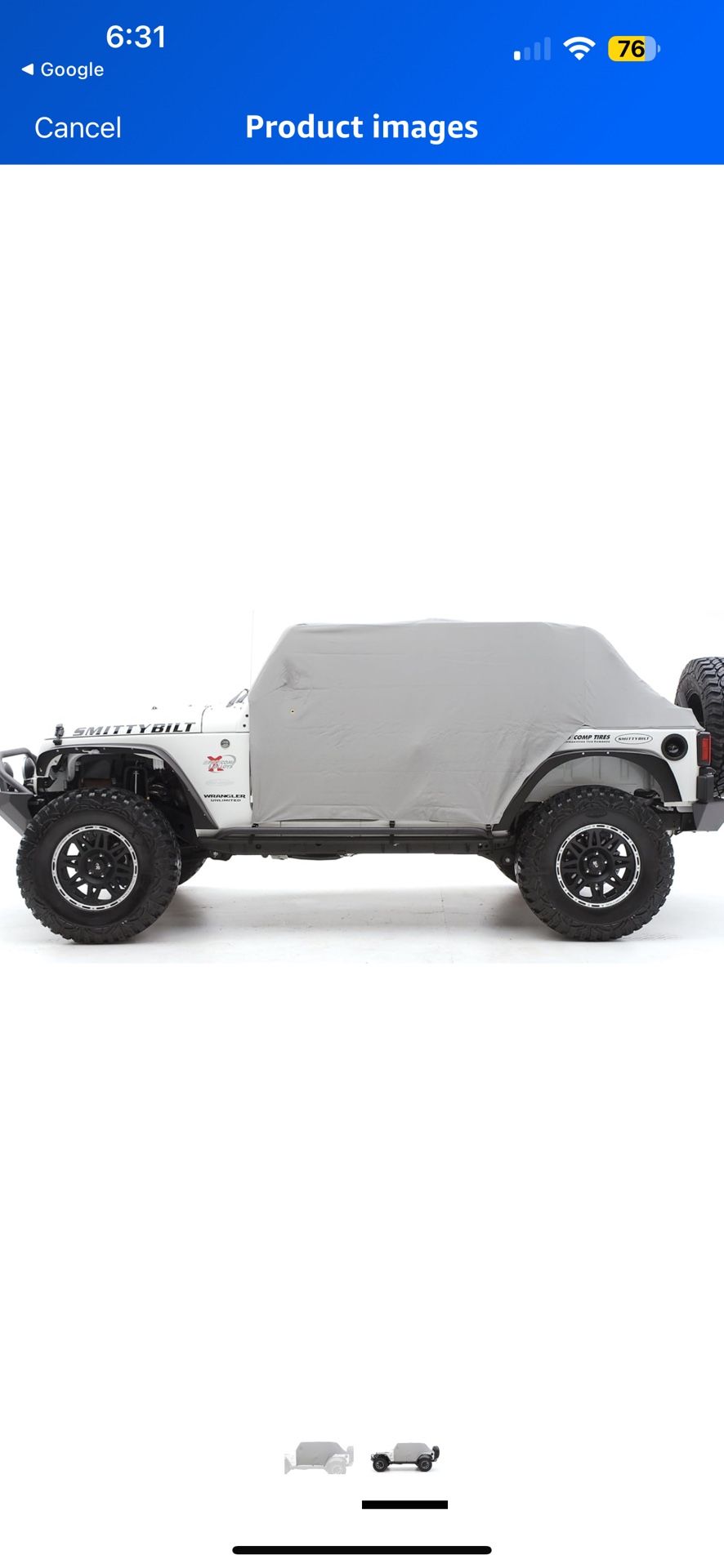 Smittybilt Jeep Jl Four Door Cab Cover