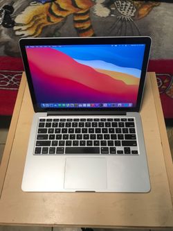 13” MacBook Pro Retina i5 processor 256gb SSD 8gb Ram come with charger year 2014