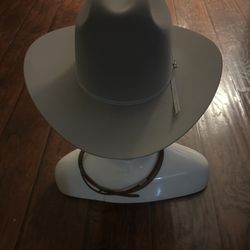 silver stetson cowboy hat 