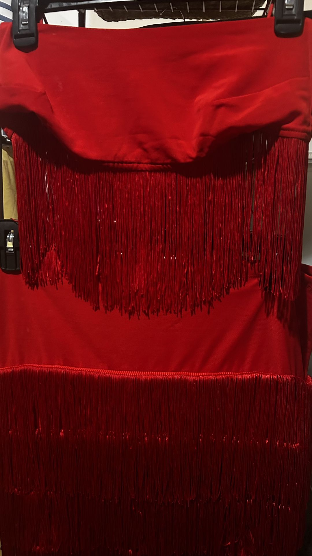 FRINGE CROP TOP AND MINI SKIRT SET