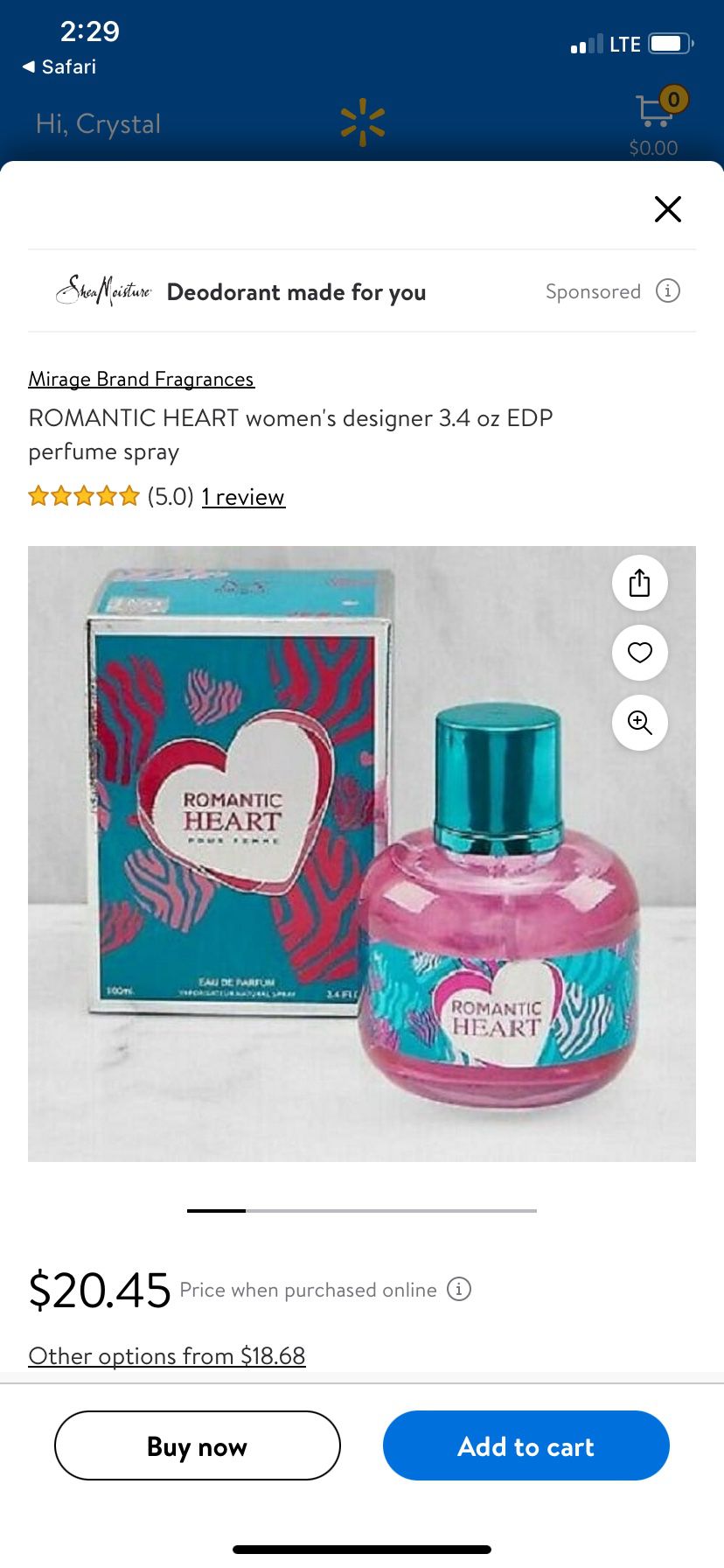 Romantic Heart Perfume 