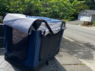 Large Medium Dog Kennel Crate Carrier Soft Material Collapsible Travel like New 36” L by 24” W by 27” H