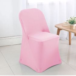 Pink Folding Chair Covers- Spandex