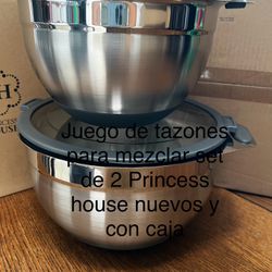 Juego De Tazones Para Mezclar 👉 Princess house todo Nuevo y con caja 📦