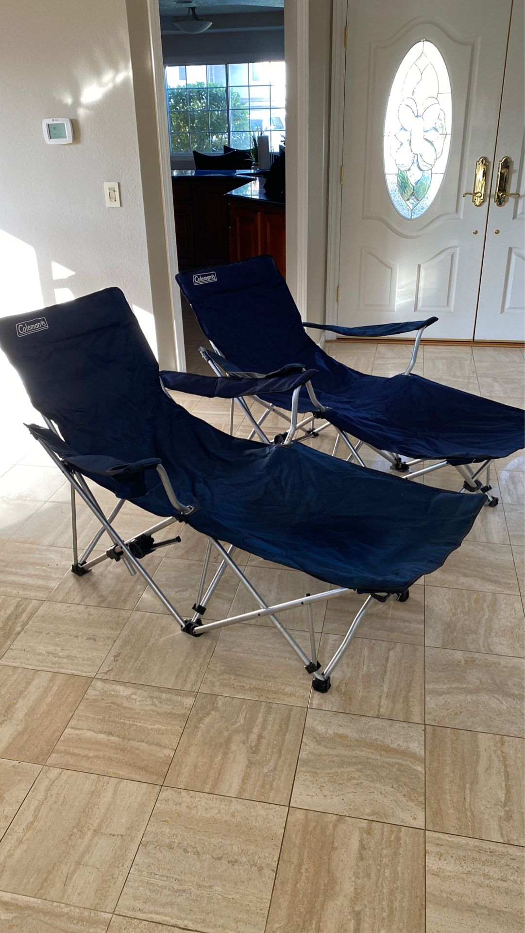 Coleman Recliner Camping Chairs (2)