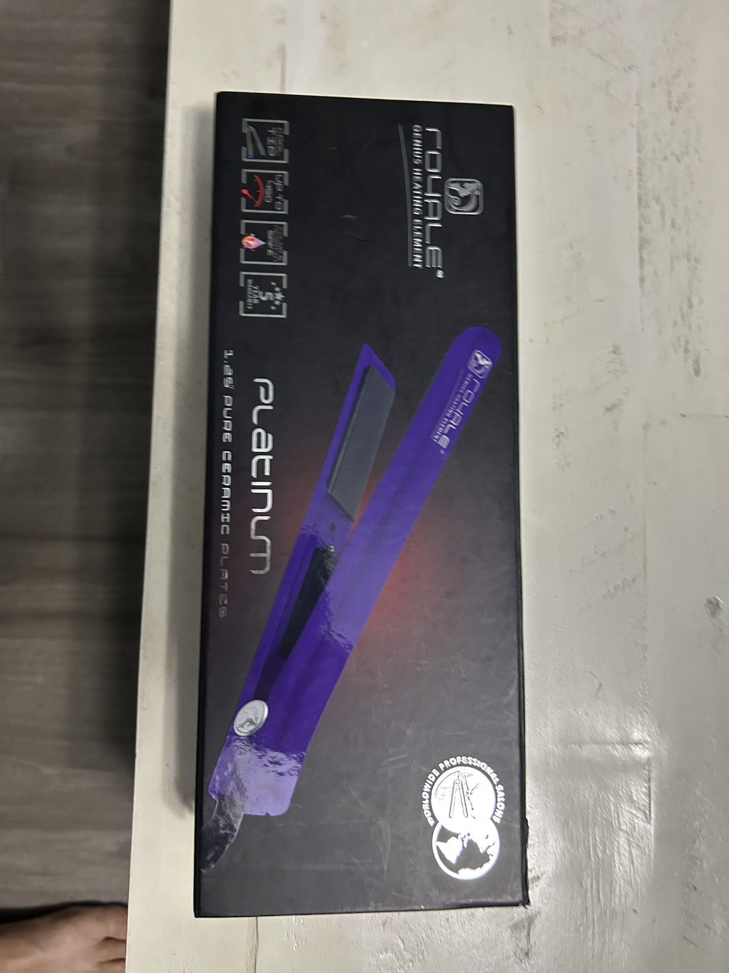 🚨 Royale Platinum Genius Heating Element Flat Iron Luxury Ceramic💥
