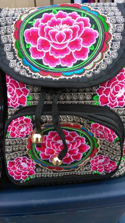 Embroidered Backpack