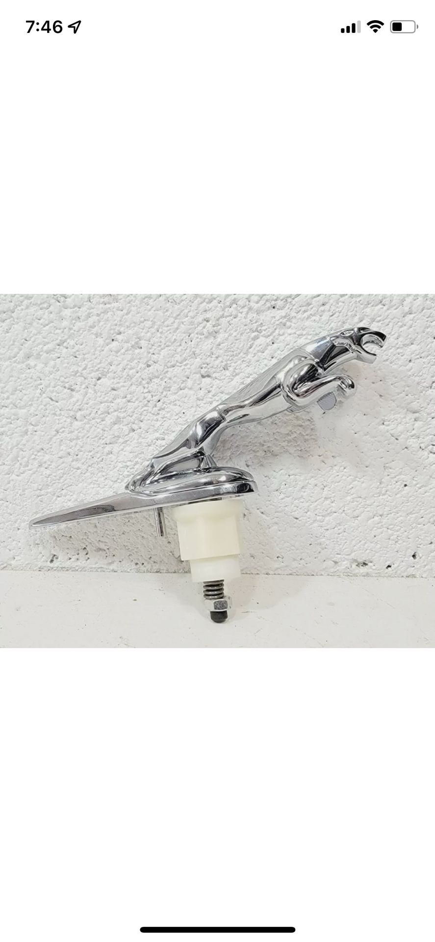 NEW in BOX 2000 - 2008 Jaguar X-Type S-Type Leaper Hood Ornament Chrome Emblem