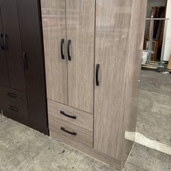 BRAND NEW Wardrobe Armoire With Hanging Rod And Drawers, Closet, Dresser, Cabinet Storage