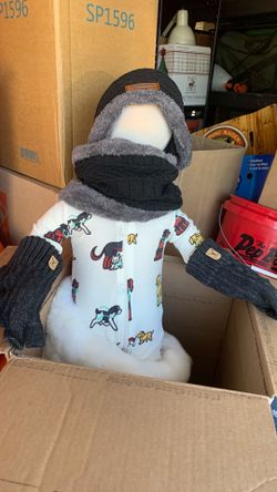 Hat scarf, and gloves set