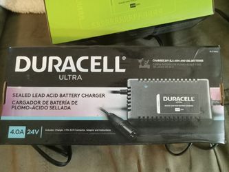 Duracell Ultra 4.0a 24v sealed lead acid battery charger Thumbnail