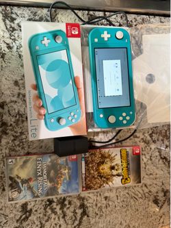 Switch lite near new bundle