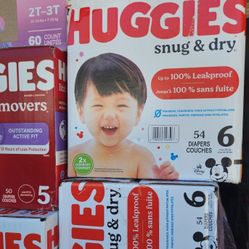 Huggies 6 $20 Each Box 