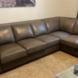 Modern Leather Sectional