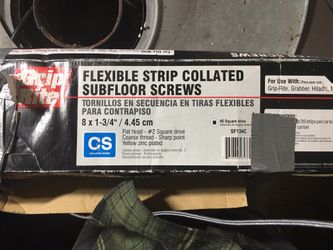 GRIP RIGHT- FLEXIBLE STRIP COLLATED TO SUBFLOOR SCREWS