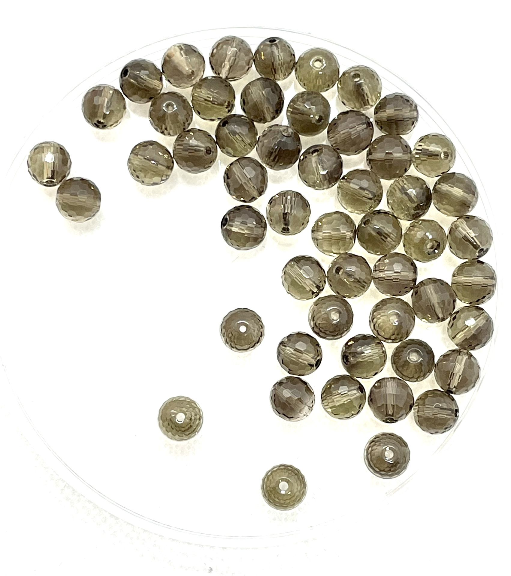 Lot Of 50 8mm Smoky Topaz Beads