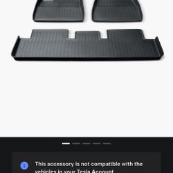 Tesla Model 3 All-Weather Interior floor mats - Brand New. - Never Used