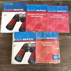Saxon Math Course 2 Curriculum Books