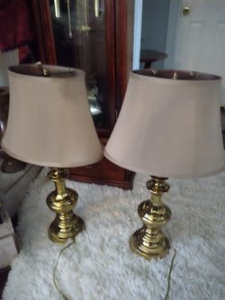 2 Brass Lamps
