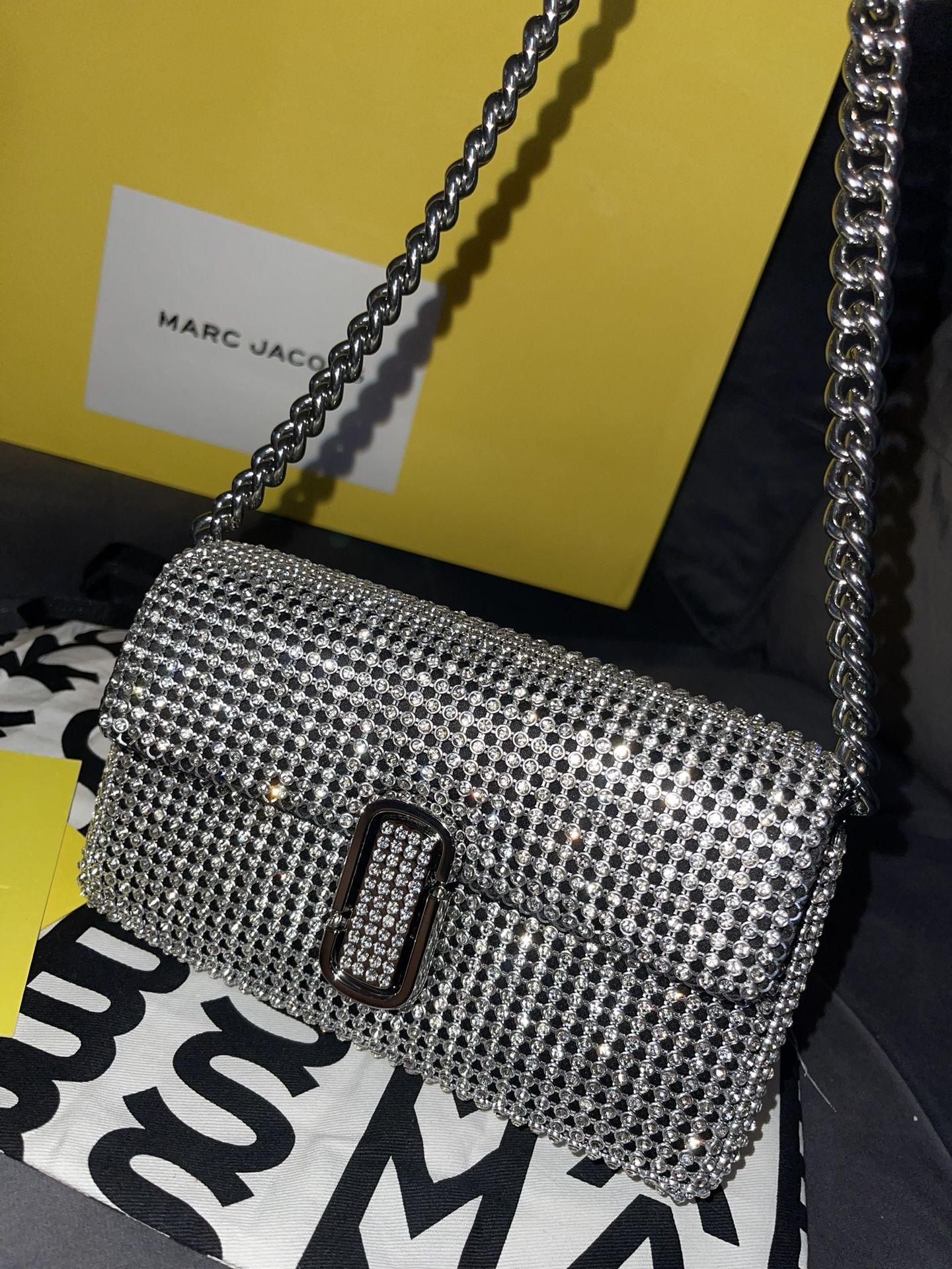 Marc Jacobs Rhinestone J Marc Mini Shoulder Bag 