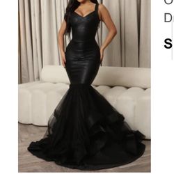 Black Mermaid Prom Dress 