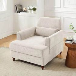 New Oversized Sofa Recliner  Chaise Lounge Chair with Adjustable Backrest, Accent Chair Deep Seat