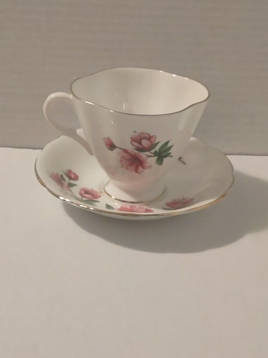 Vintage Clarence English Bone China Cup & Saucer