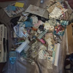 Huge Tote Full Of Arts And Crafts Supplies
