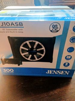 Jensen 10" Sub Woofer With Built In Amplifier Brand New In The Box 