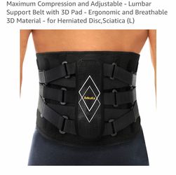 AdkuKa Lumbar Support Belt with 3D Pad