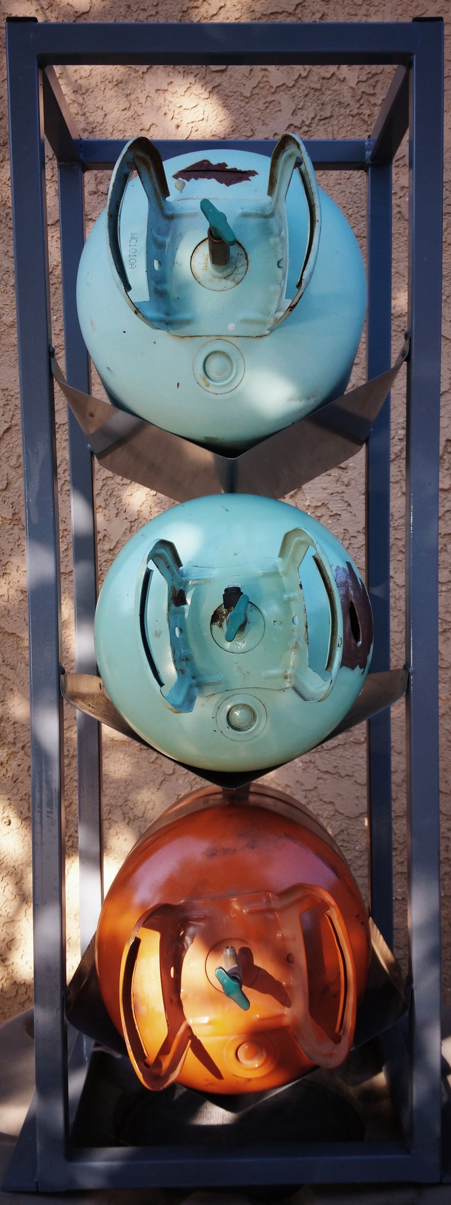 HVAC 3 Tier refrigerant freon tank rack