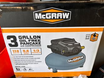 McGraw 3 gallon air compressor