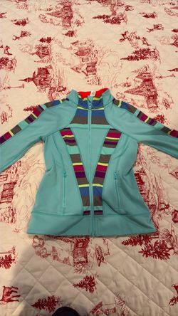 ivivva Girls’ Turquoise Athletic Zip-Up Jacket – Size 10