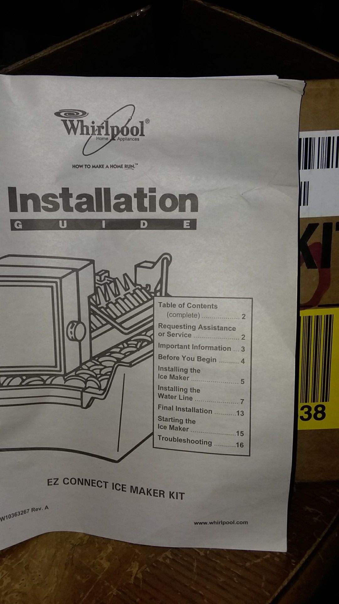 Whirlpool Icemaker