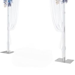 Pipe and Drape Backdrop Stand, 10x10ft Heavy Duty Adjustable Backdrop Frame with Metal Base, Background Holder for Parties Photography Wedding Photosh
