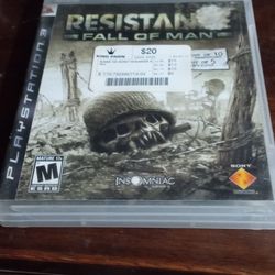 Resistance Fall Of Man PS3 Replacement Video Game Case 