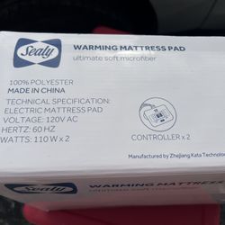 Sealy Queen Size Warming Pad Never Used Boxes Torn Has Been In Storage $25
