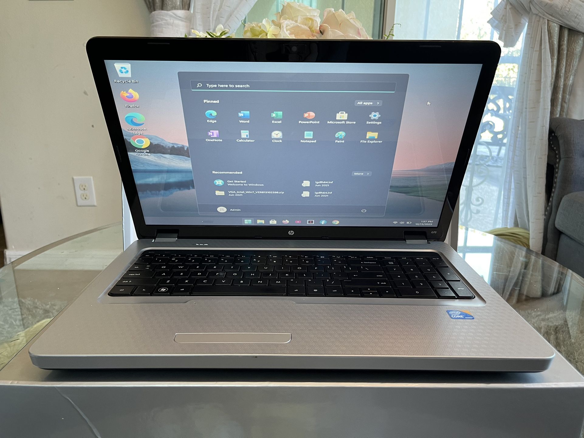 HP Pavilion G72 Laptop 17” Intel i3 4GB RAM 120GB SSD Windows 11 w/ Charger - $79