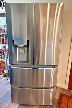 LG ThinQ French Door Stainless Steel Refrigerator