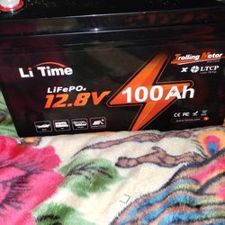 Li time  12.8v  100ah trolling motor battery.