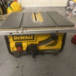 Dewalt Table Saw No Fence