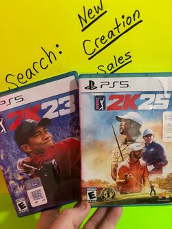 Like-NEW DISC $10ea PS5 PlayStation 5 PGA TOUR 2K23 PGA TOUR 2K25 Golf Sports Video Games Tiger Woods PGA Golf Tournament Simulator 2K Games Console