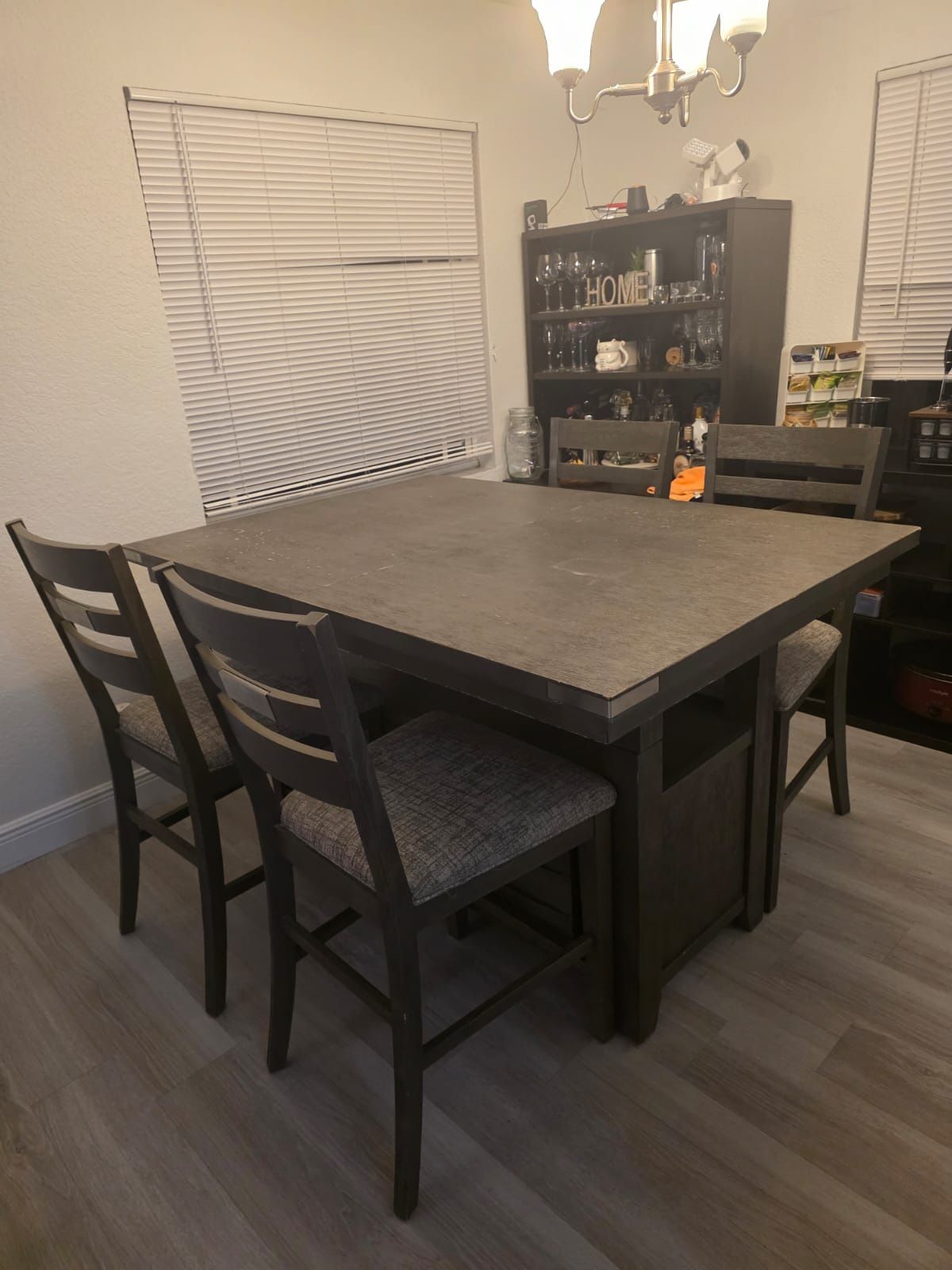 Dining Table with Extension and Storage