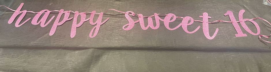 Happy Sweet 16 Garland