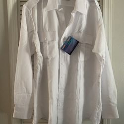 United Uniform men’s White Long Sleeve Shirt 2XL