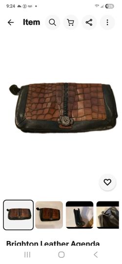 Brighton Wallet Leather Black Brown 