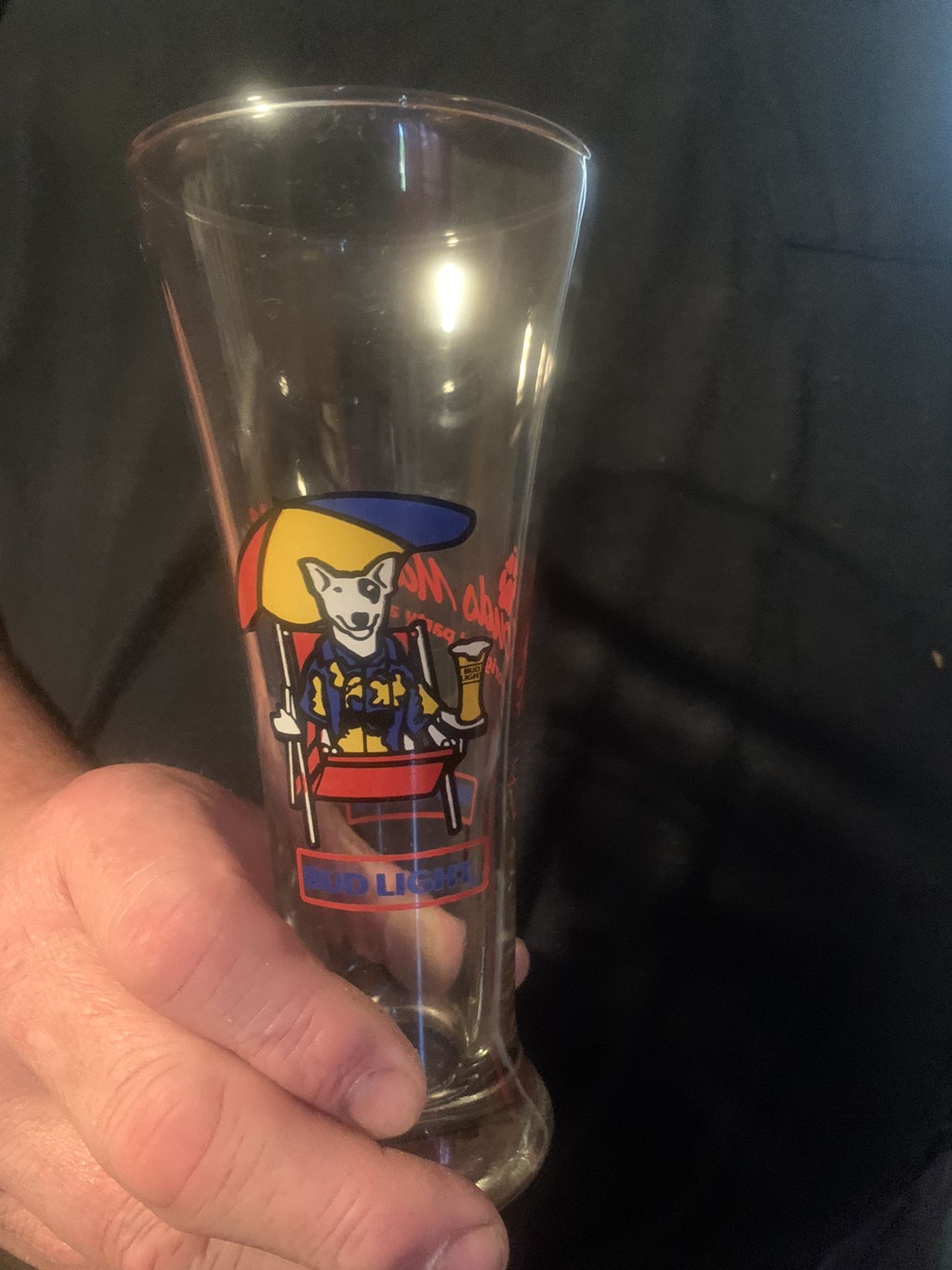 1987 spuds Mackenzie drinking glass