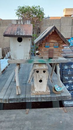 3 Bird House Vignette - $35 for All